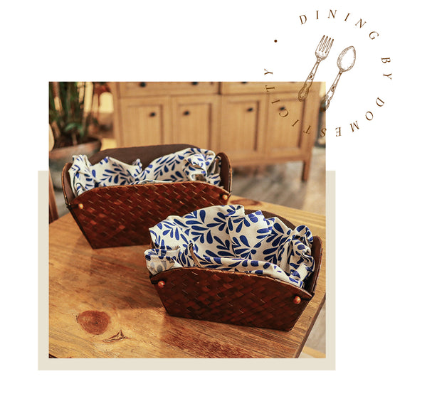 Explore Domesticity’s kitchen accessories, dining table decor, kitchen organizers, and dining accessories. Beautifully handcrafted in the Philippines.