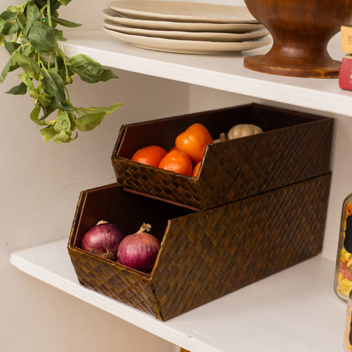 No more dull or generic storage pieces in your Kitchen Pantry. Create a clutter-free space by using any of our multi-purpose kitchen organizers. Lovingly handmade in the Philippines by Domesticity. Available online at www.mydomesticity.com