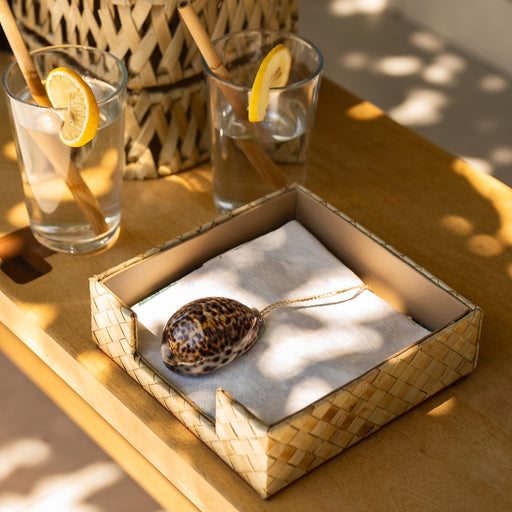 Tiger Cowrie Napkin Holder
