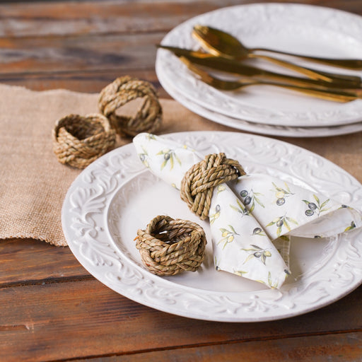 Marin Set of 4 Natural Seagrass Napkin Rings