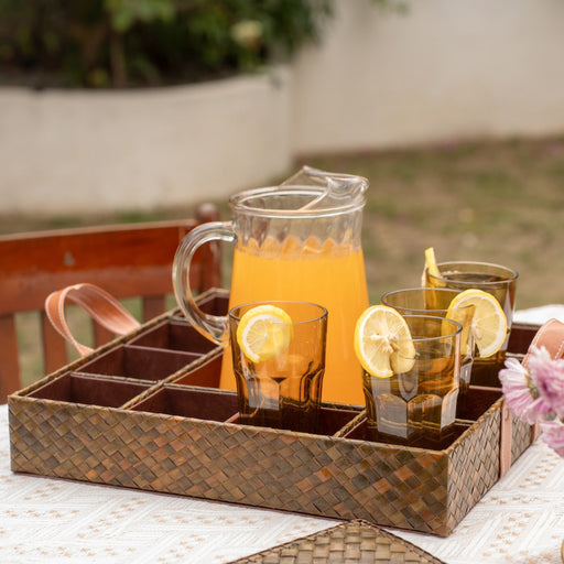 Toscana Pitcher & Glass Tray for 12 Glasses