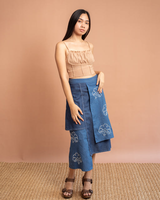 Leila Applique Embroidered Skirt