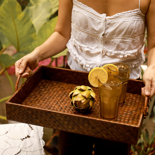 Our serving tray is the perfect size for setting the table for the family or serving favorite dishes for everyone to enjoy. Dining accessory you can use both indoors and outdoors lovingly made in the Philippines. Available online.