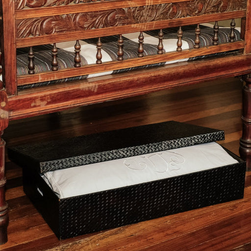 Long-term storage solutions that keep seasonal items protected, dust-free, and out of sight until needed. Storage boxes, made in the Philippines, you can proudly display out in the open. Available online through Domesticity.