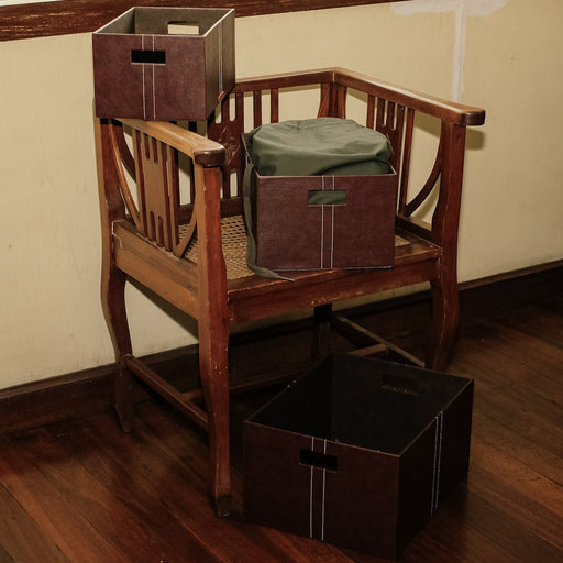 Long-term storage solutions that keep seasonal items protected, dust-free, and out of sight until needed. Storage boxes, made in the Philippines, you can proudly display out in the open. Available online through Domesticity.