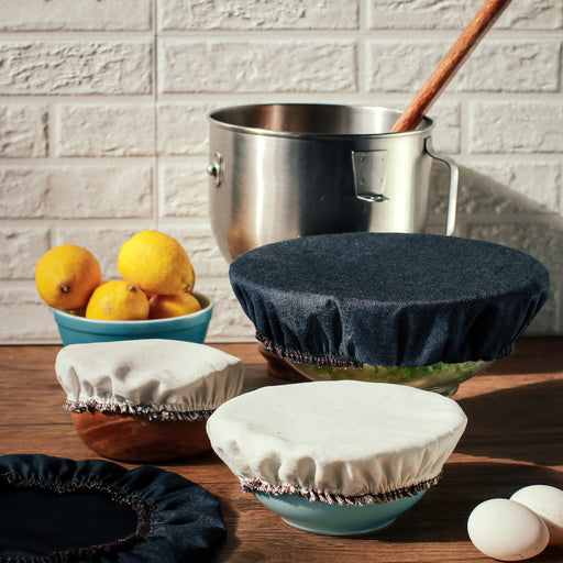 Marjory Reusable Fabric Bowl Covers Set of 4