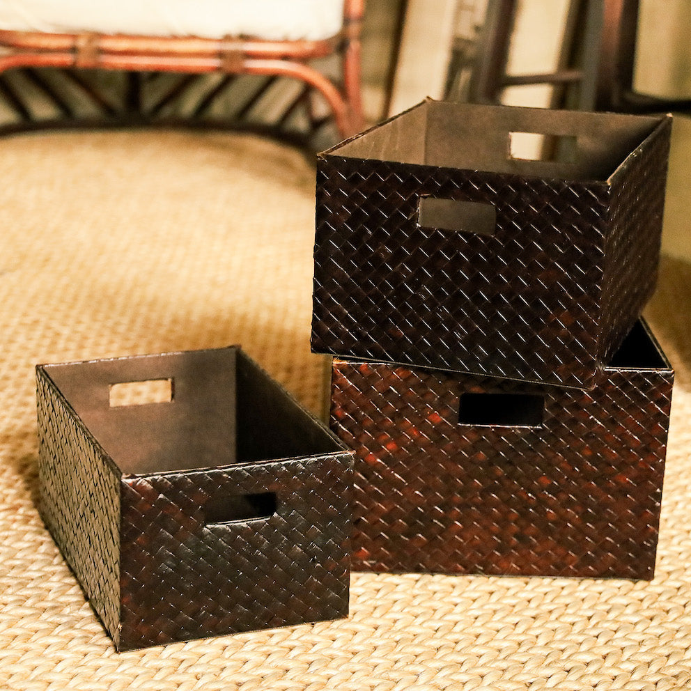 Explore Domesticity’s wide range of storage bins, storage organizers, storage baskets, and document storage boxes. Beautifully handcrafted in the Philippines.
