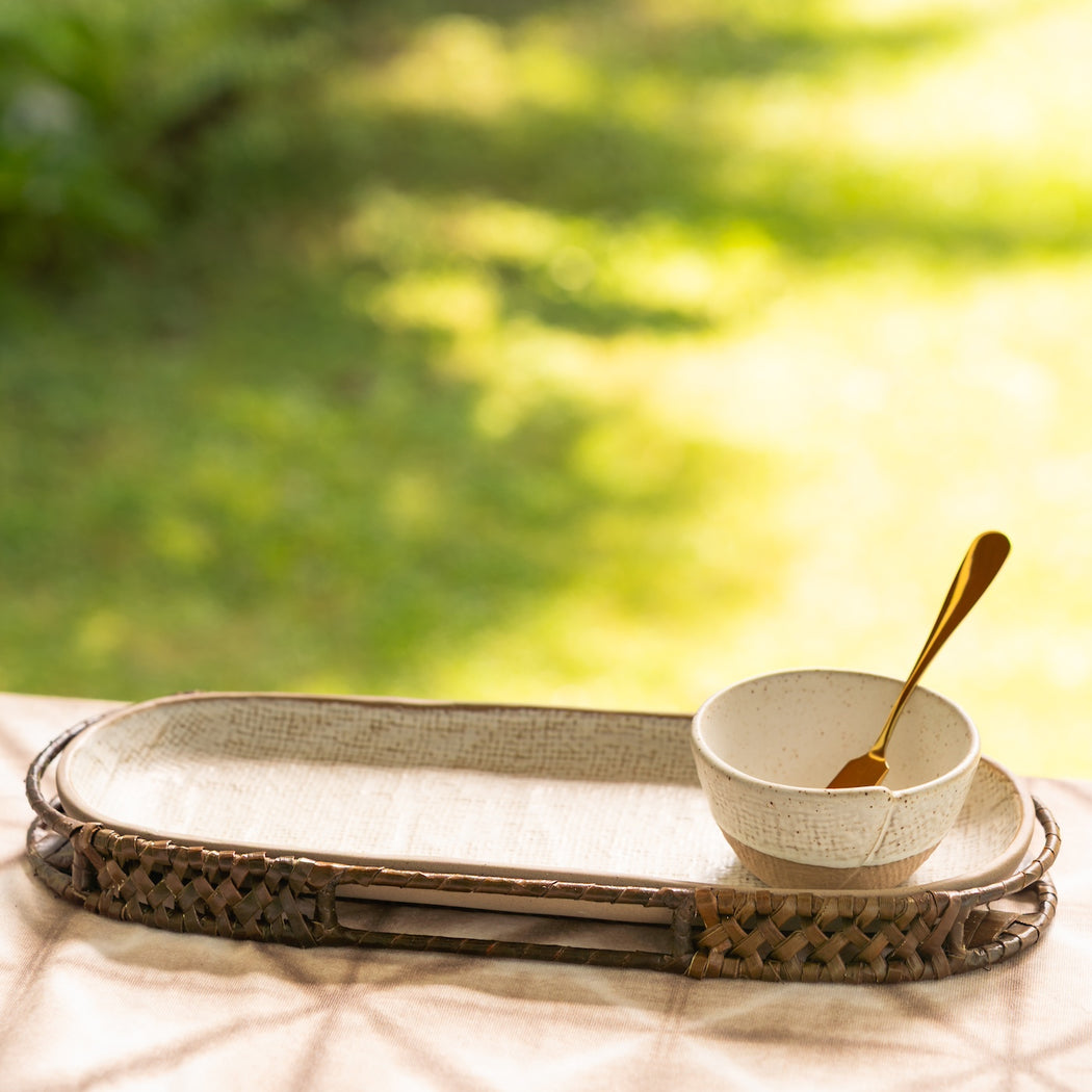 Felicia Stoneware Bread Dipping Set