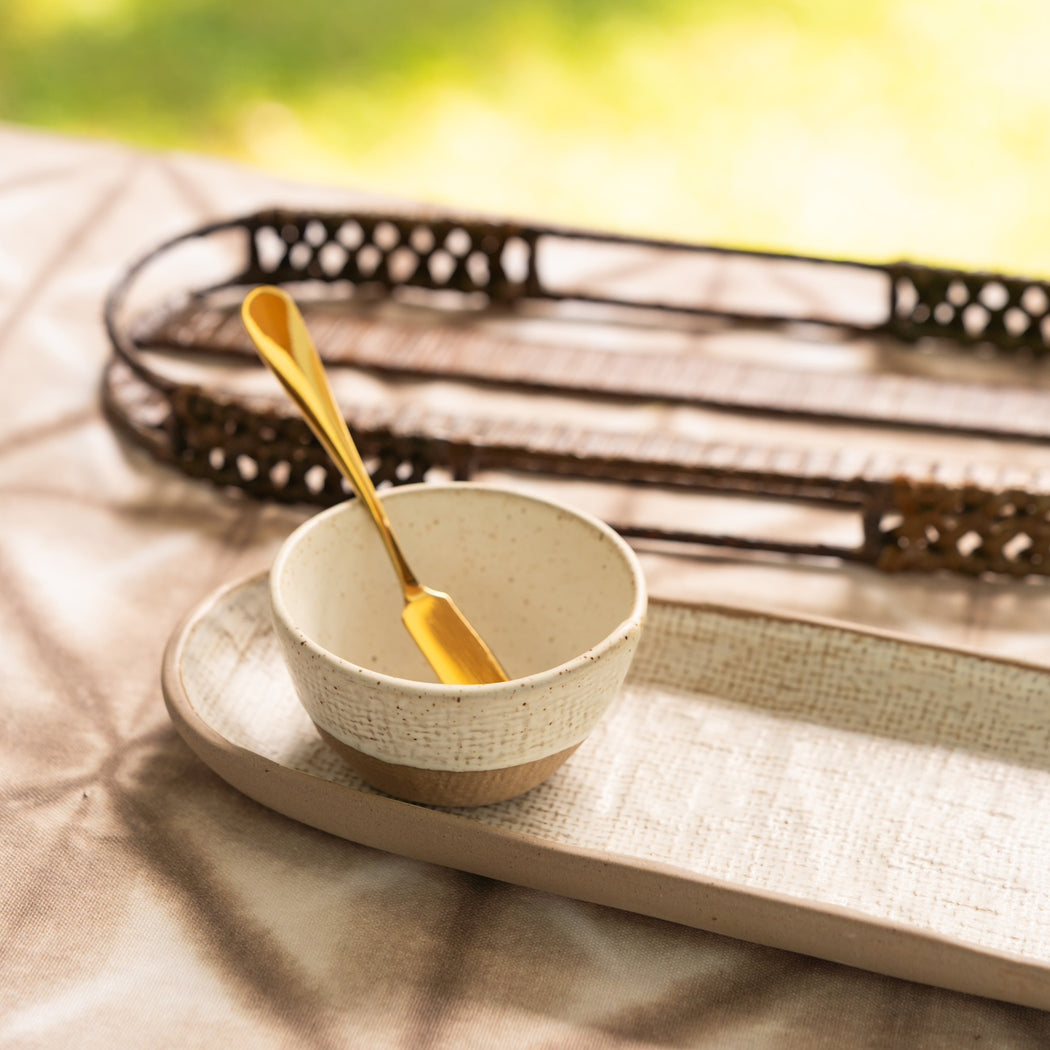 Felicia Stoneware Bread Dipping Set
