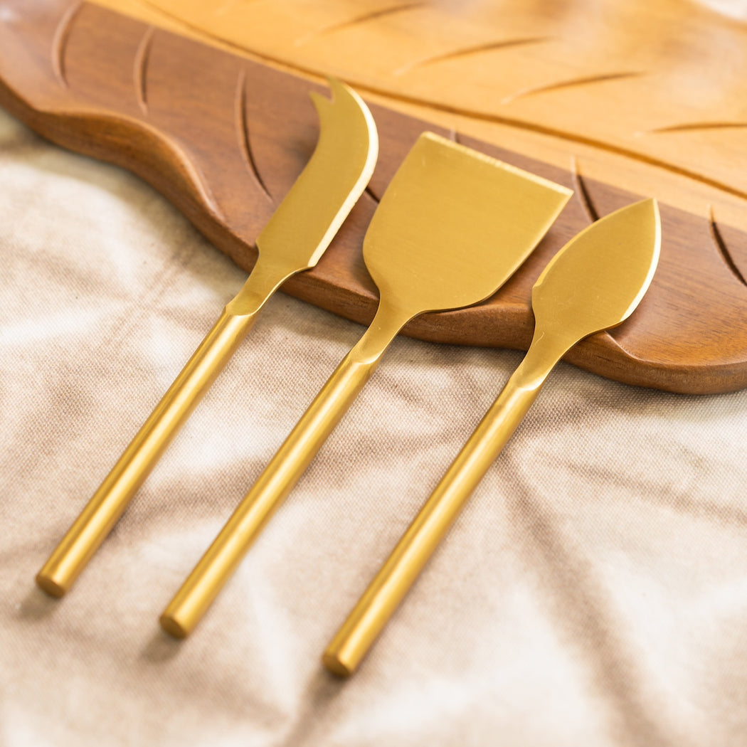 Noelle Stainless Steel Cheese Knives Set of 3