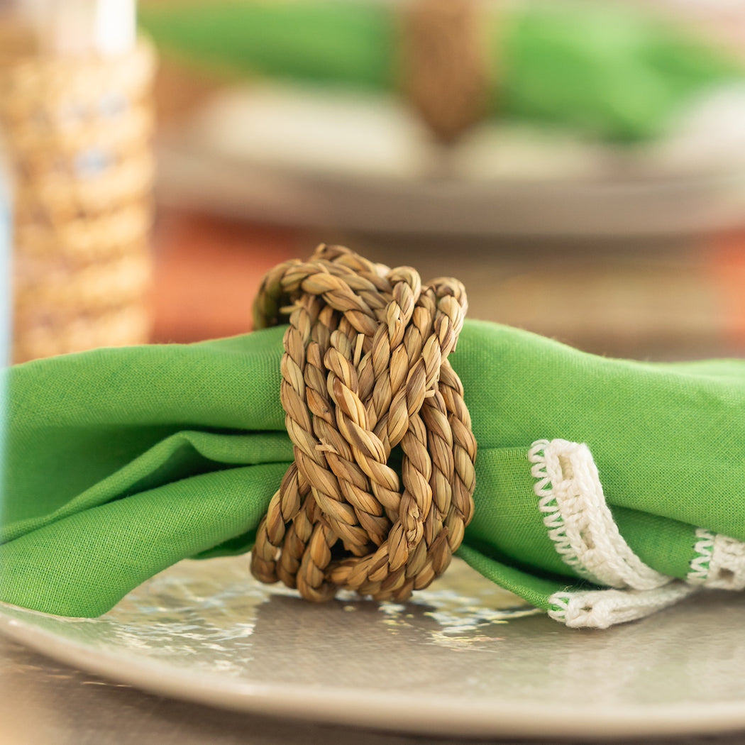 Marin Set of 4 Natural Seagrass Napkin Rings