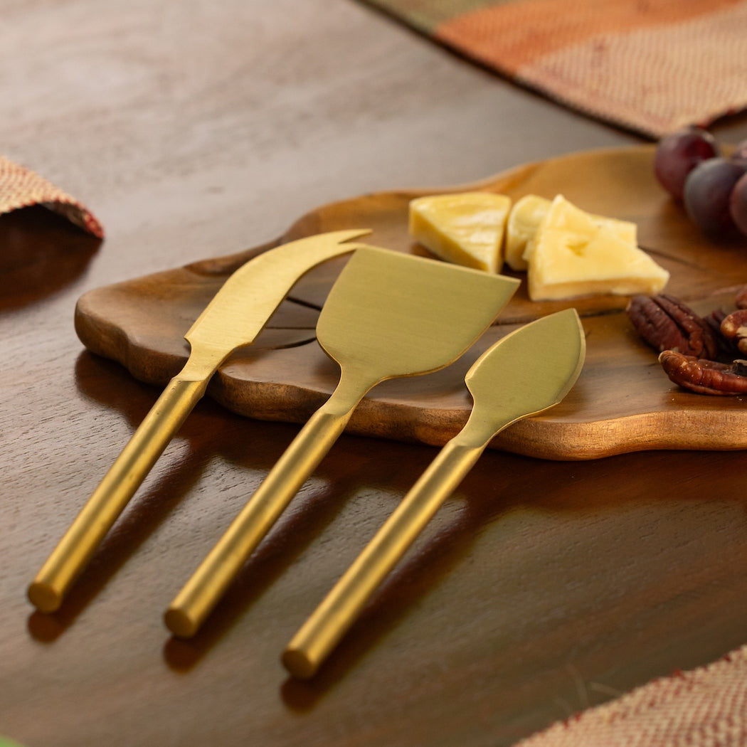 Noelle Stainless Steel Cheese Knives Set of 3