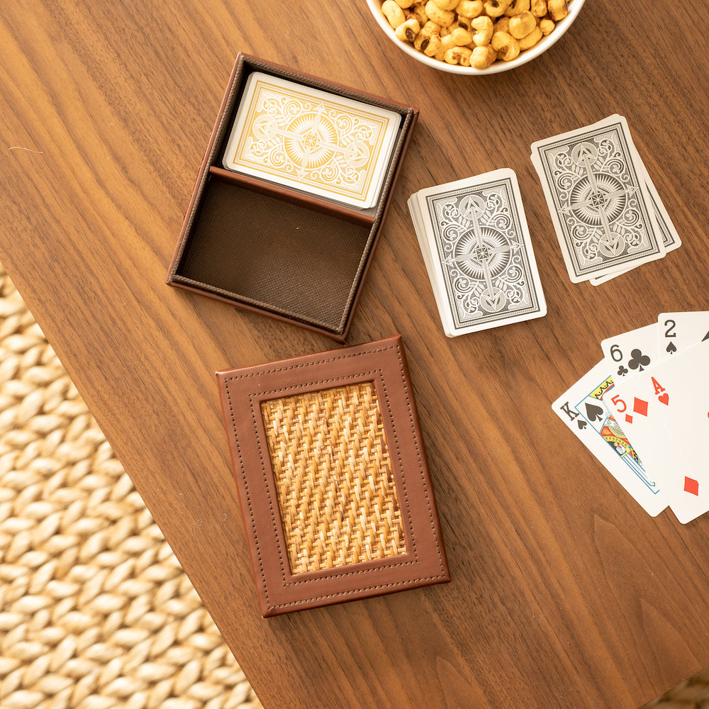 These decks of cards will add a touch of playfulness to your coffee table and will provide endless entertainment with friends and family. Ideal gifts to give to those special to you. Crafted in the Philippines by Domesticity. Available online via www.mydomesticity.com