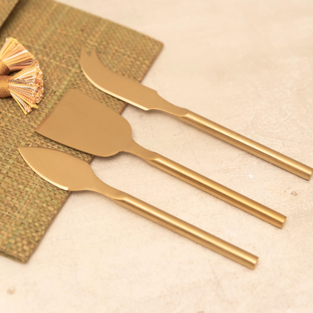 Noelle Stainless Steel Cheese Knives Set of 3