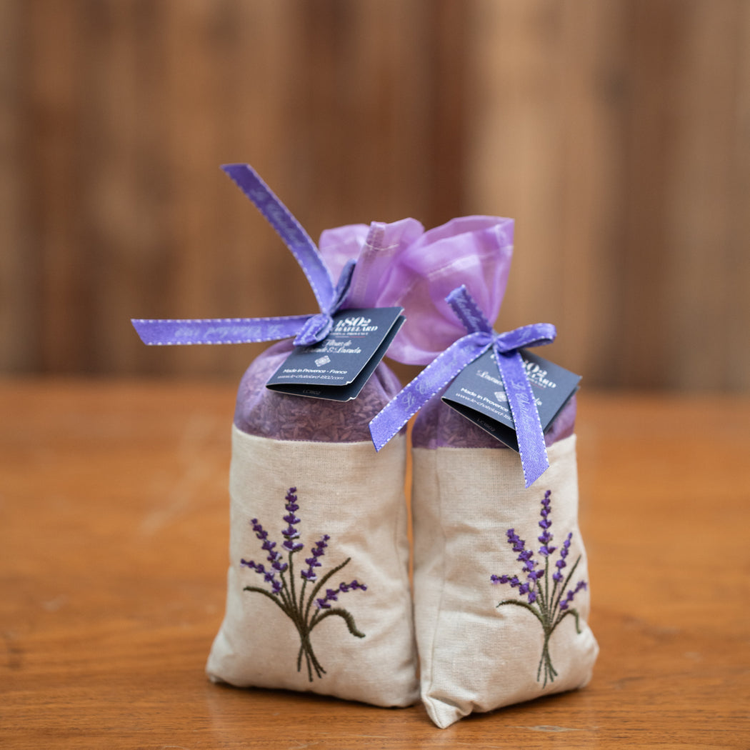 French Cotton Linen Lavender Drawer Pillows- Rectangular