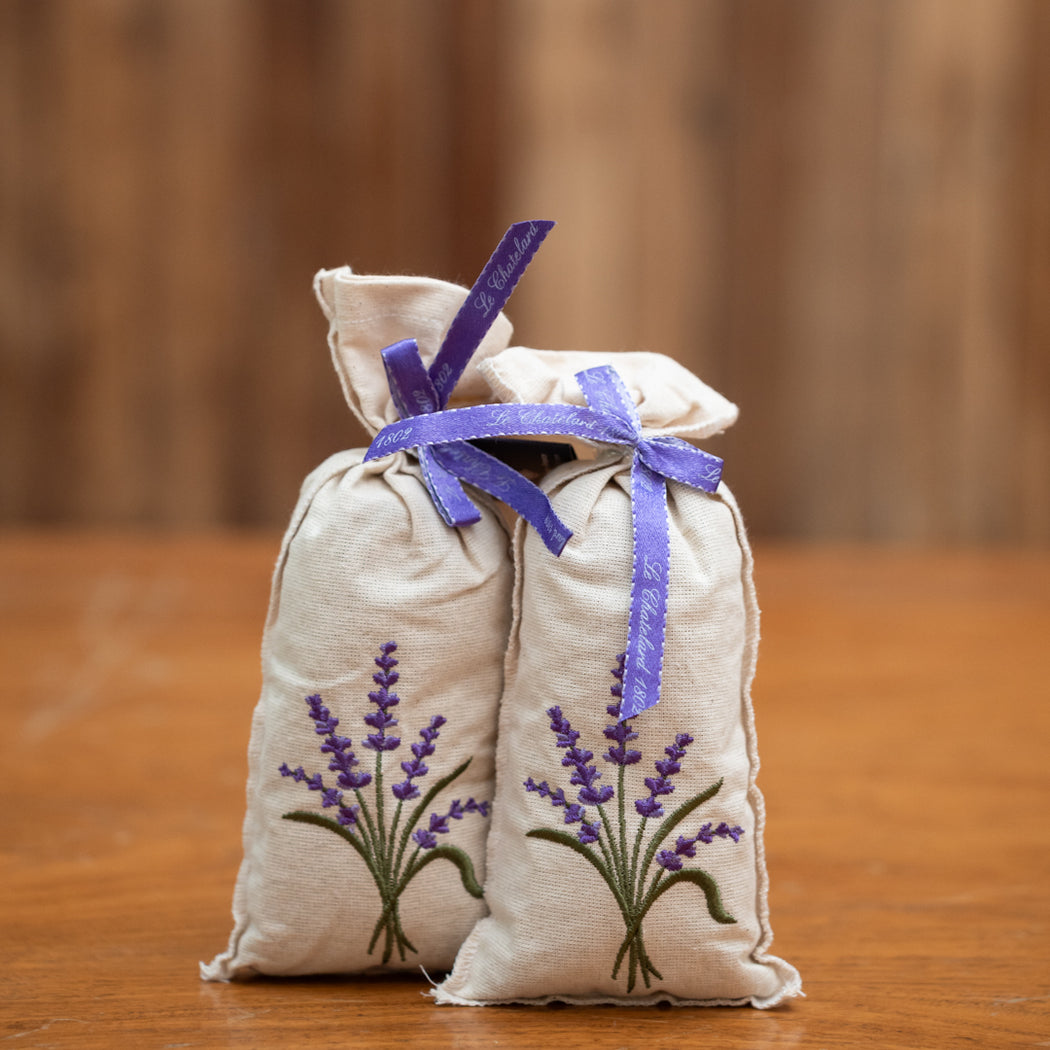 French Cotton Linen Lavender Drawer Pillows- Rectangular