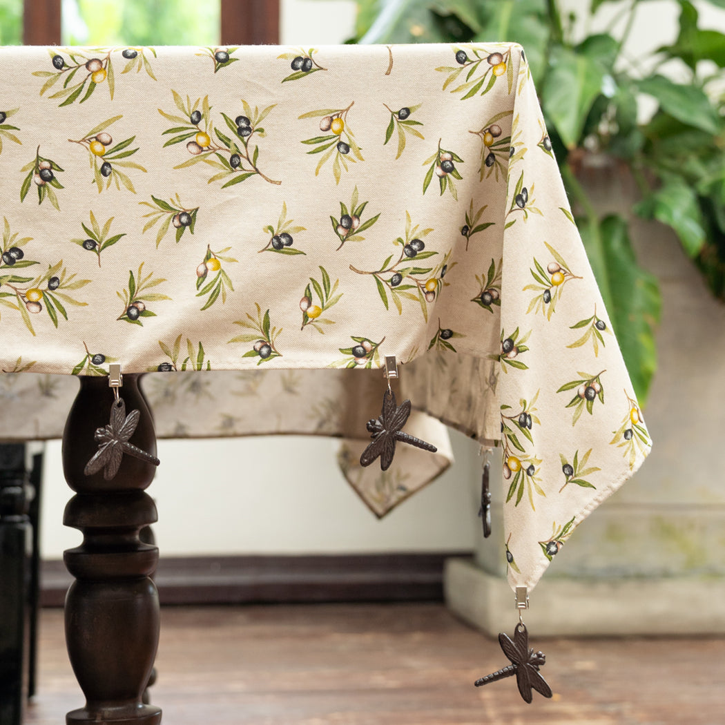 Esme Tablecloth Weights Set of 4 – Metal Dragonfly Design