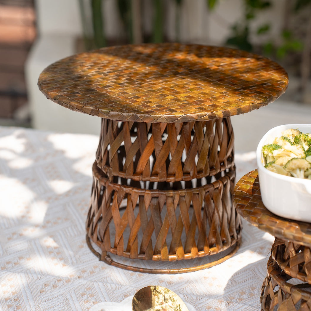 Native Food Riser Severine Woven Food Riser — Domesticity