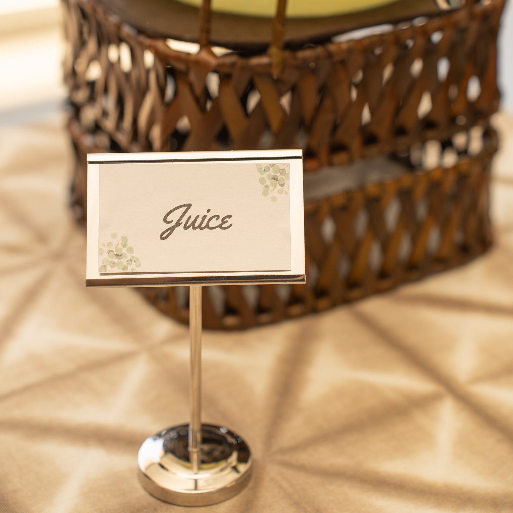 Buffet Label Frame Elise Adjustable Buffet Food Label Holder — Domesticity