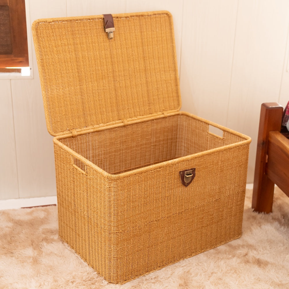 Patrice Handwoven Chest with Snap Lock