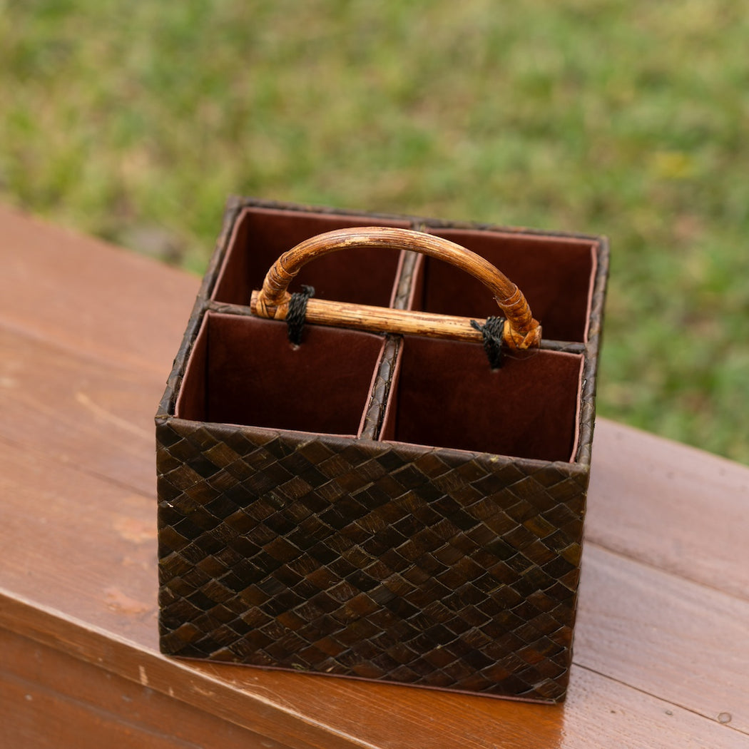 Menorca Pandan Cutlery Caddy