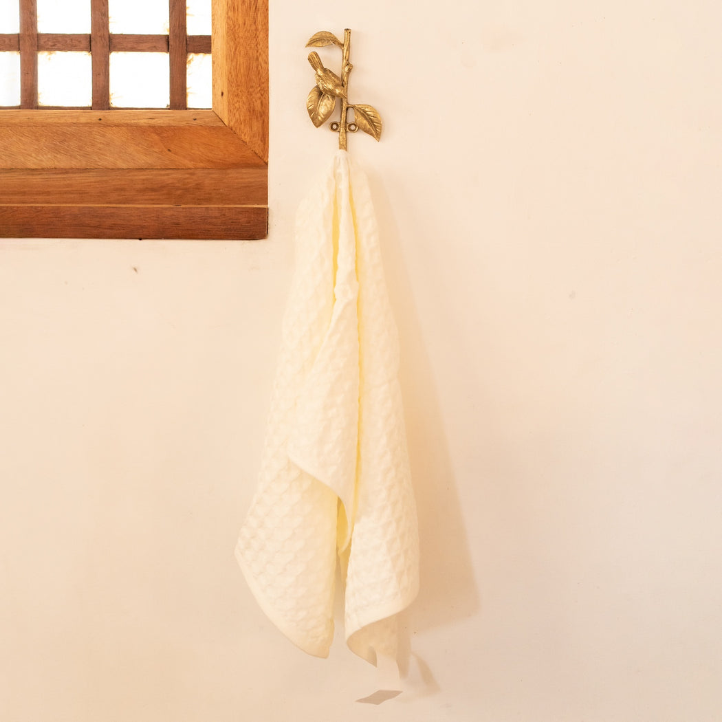 Mathilda Multipurpose Wall Hook - Antique Gold Finish with Bird Detail (Style 2)