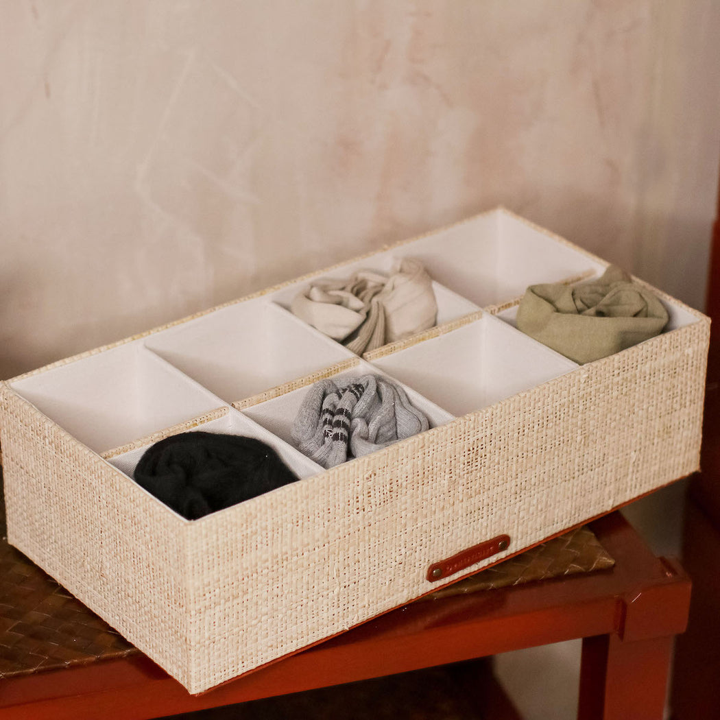 No more dull or generic storage pieces. Create a clutter-free space by using any of our multi-purpose boxes and bins. Available online through Domesticity.