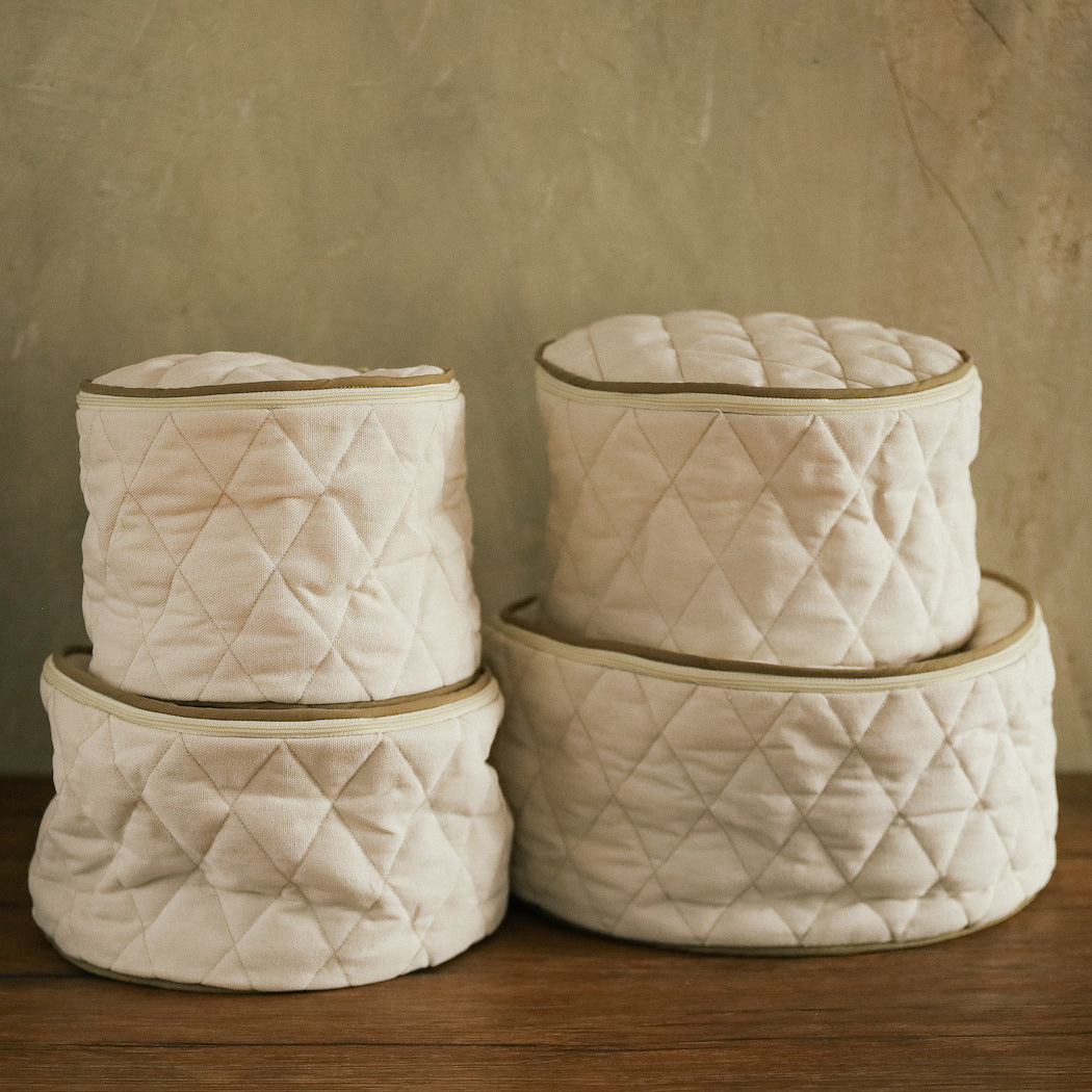 Julia Quilted China Storage Case Set of 4 — Domesticity