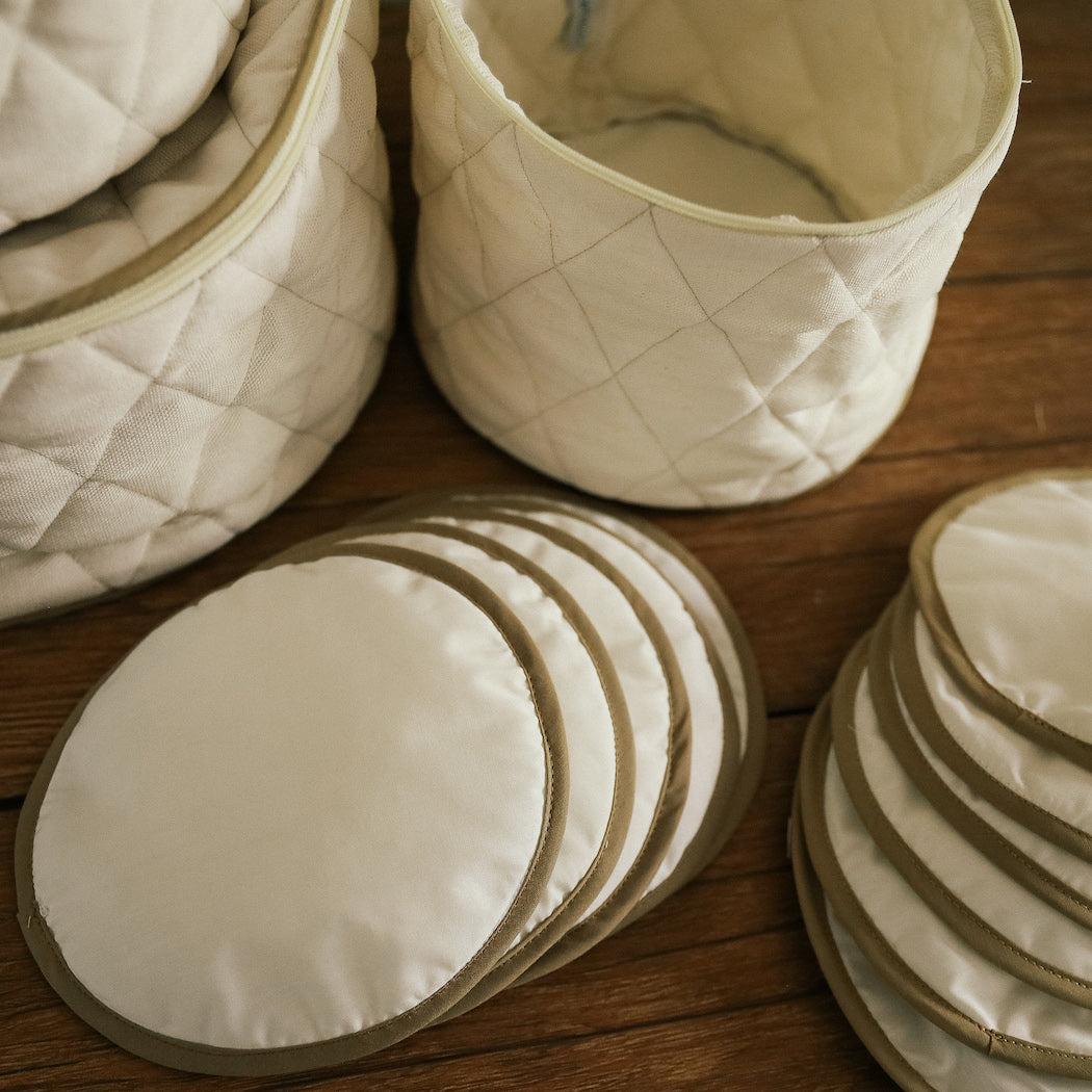 Julia Quilted China Storage Case Set of 4 — Domesticity