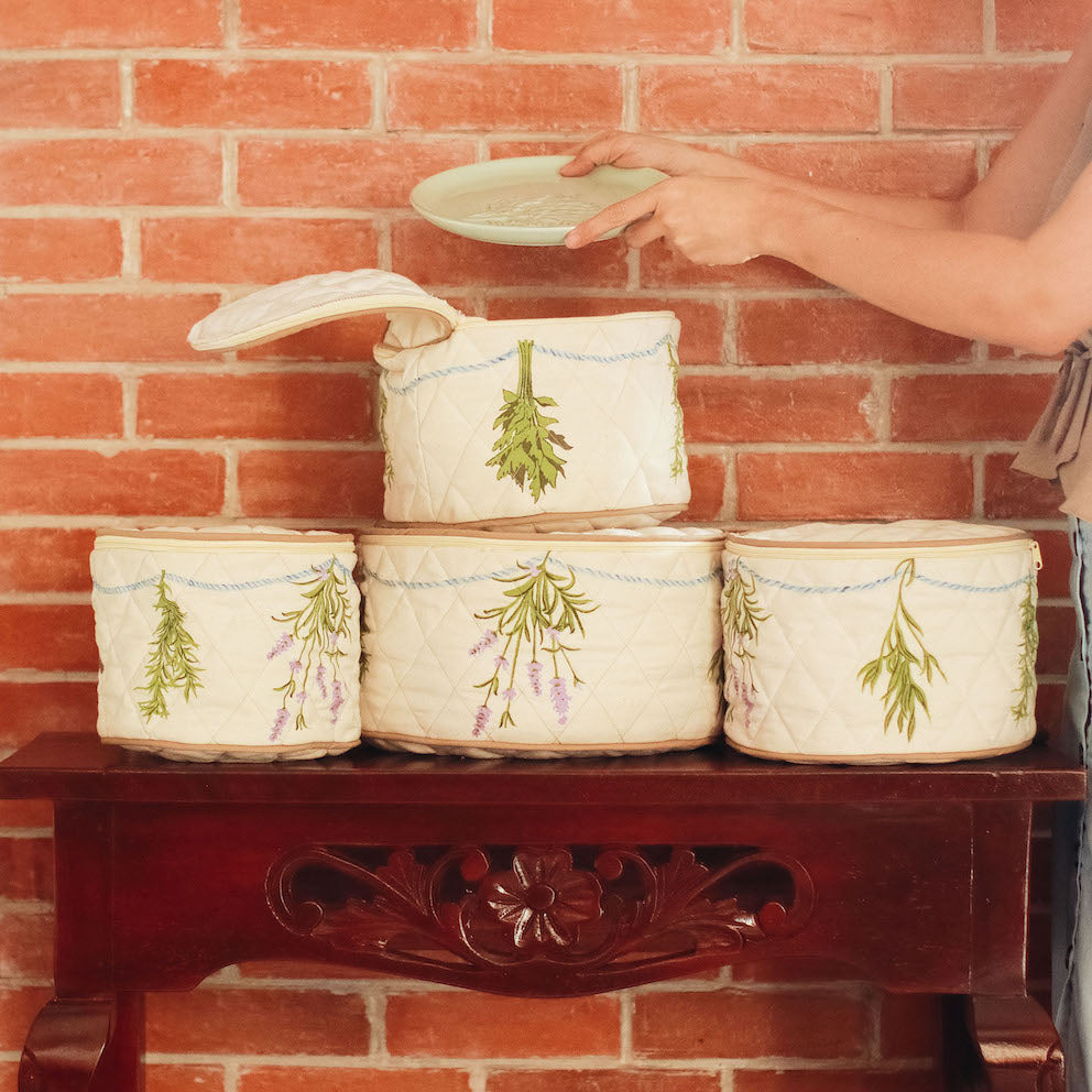 Julia Quilted China Storage Case Set of 4 — Domesticity