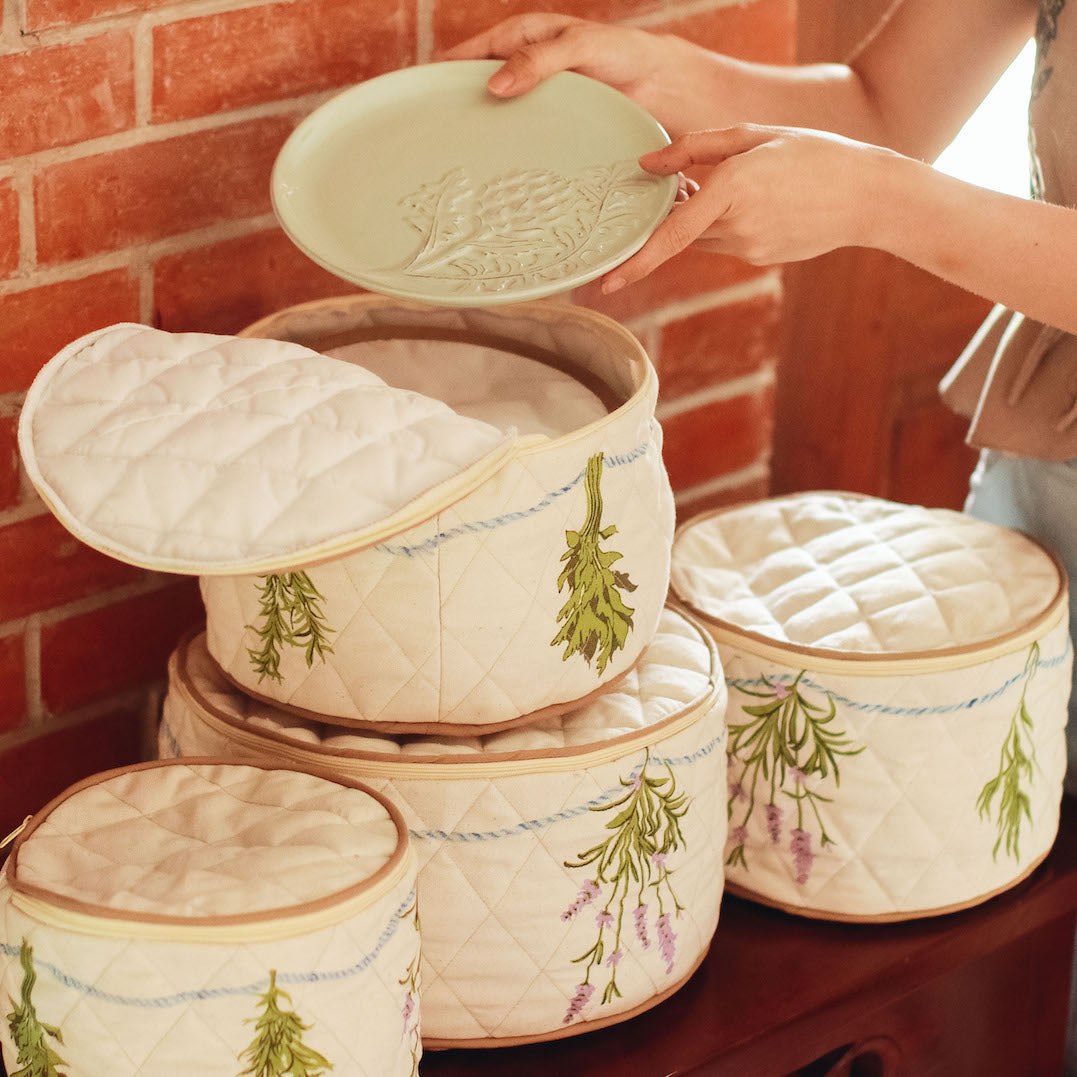 Julia Quilted China Storage Case Set of 4 — Domesticity