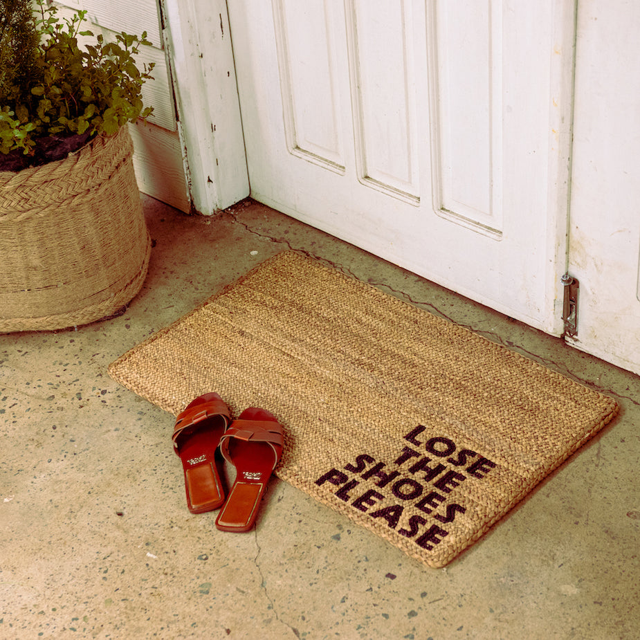 'Lose the Shoes Please" Doormat