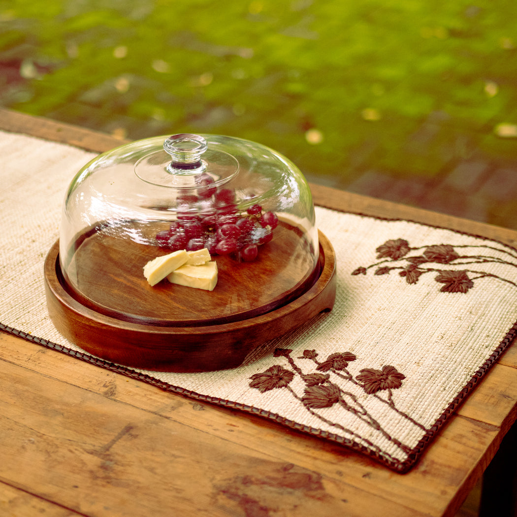 Hiraya Wooden Board with Glass Dome (Domesticity x Maria Perrine)